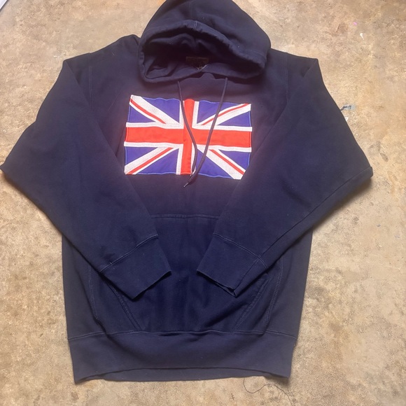 Steve & Barry's Other - Vintage Steve & Barrys Union Jack navy blue hoodie sweatshirt Men’s Medium